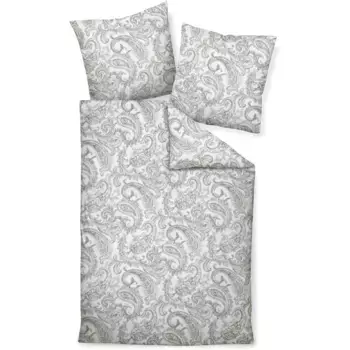 Постельное белье Janine «DAVOS65152 09», на молнии, цвет silber taupe