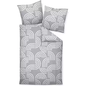 Постельное белье Janine «DAVOS65157 06», на молнии, цвет platin