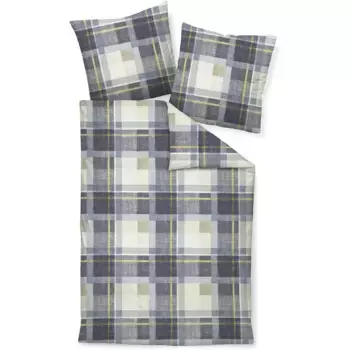 Постельное белье Janine «DAVOS65159 07», на молнии, цвет denimblau