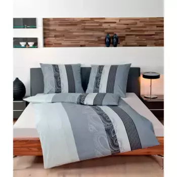 Постельное белье Janine «DAVOS размером 6456. 135х200 или 155х220 см, «пейсли бордюр», элегантное постельное белье из хлопка различного качества, цвет silberfarben