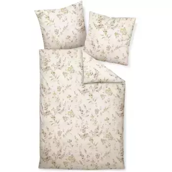 Постельное белье Janine «Edelflanell78052 07 135X200, 80x80», на молнии, цвет naturell roshauch