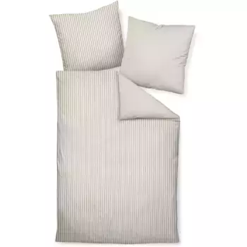 Постельное белье Janine «Edelflanell78060 21 135X200, 80x80», на молнии, цвет naturell