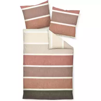 Постельное белье Janine «Feinbiber65138 03 155x200, 80x80», на молнии, цвет kameeros mauve