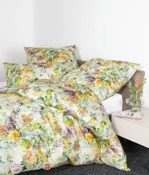 Постельное белье Janine Interlock Fine Jersey Carmen S 55081-09 многоцветное 135x200 см + 80x80 см Original Janine