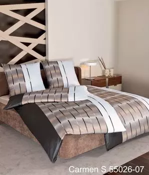 Постельное белье Janine Interlock Jersey, пододеяльник, 2 предмета, 135 х 200 см, наволочка 80 х 80 см, Carmen Original Janine