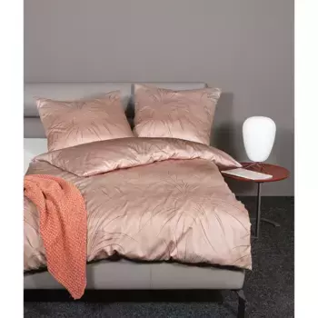 Постельное белье Janine «Интерлок-Джерси55101 06 155х200, 80х80», на молнии, цвет zedernholz