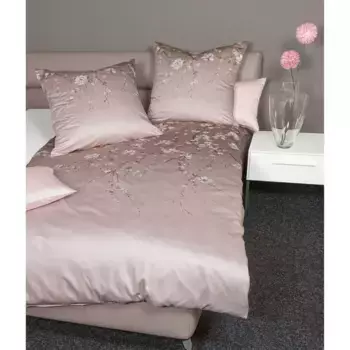 Постельное белье Janine "Интерлок-Джерси55102 05*155Х220.80х80", на молнии, цвет dmmerungsmauve