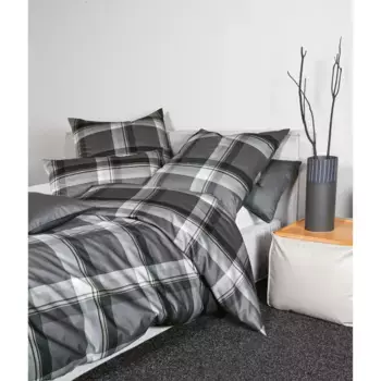 Постельное белье Janine «Мако-Сатин45103 08*155Х220.80х80», на молнии, цвет titan