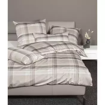 Постельное белье Janine «Мако-Сатин45103 08*155Х220.80х80», на молнии, цвет naturell