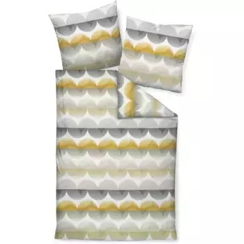 Постельное белье Janine «Mako-Satin98092 02 155x200, 80x80», на молнии, цвет blau grn