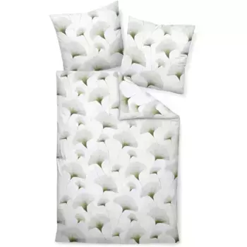 Постельное белье Janine «Mako-Satin98093 03*155X220.80x80», на молнии, цвет olivgrn