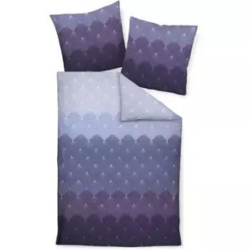Постельное белье Janine «Mako-Satin98096 05 155x200, 80x80», на молнии, цвет lilasalbei