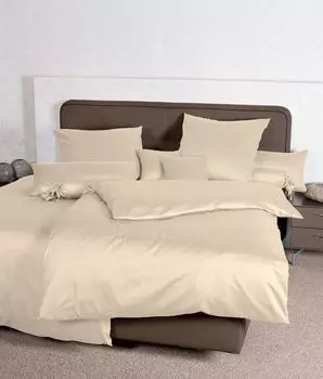 Постельное белье Janine Mako сатин 240х220+2х80х80 3 шт Цвета 31001-29-633 песочный Original Janine