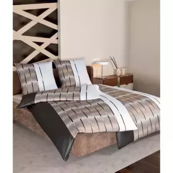 Постельное белье Janine «MILANO 45026», на молнии, цвет kaffee