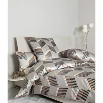 Постельное белье Janine «MILANO 45054», на молнии, цвет walnuss