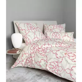 Постельное белье Janine «MILANO 45058», на молнии, фуксия/розовый