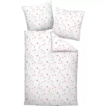 Постельное белье Janine «MILANO 45062», на молнии, красный/розовый