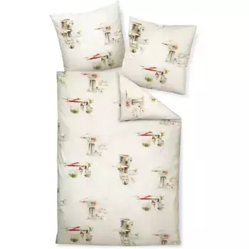 Постельное белье Janine «модерн арт С42124-09 155х200, 80х80», на молнии, цвет multicolor