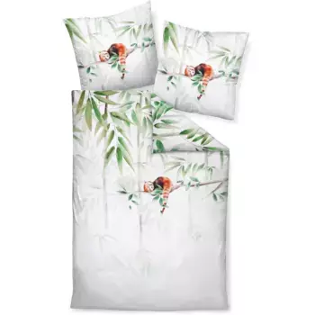 Постельное белье Janine «модерн арт S42130-06 *155x220, 80x80», на молнии, цвет bambus