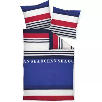 Постельное белье Janine «moments98102 02 135X200, 80x80», на молнии, цвет rot marine