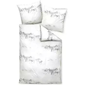 Постельное белье Janine «моменты98110 07», на молнии, цвет naturell grau