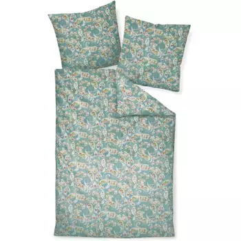 Постельное белье Janine «моменты 98088», на молнии, цвет rauchblau/moosgrn/mauve