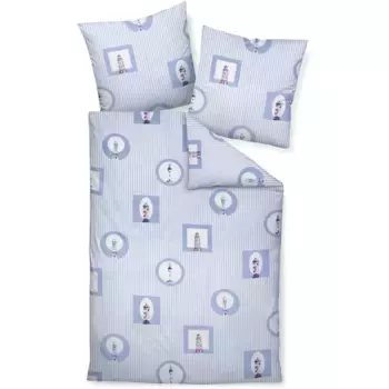 Постельное белье Janine «моменты 98090», на молнии, цвет perlblau
