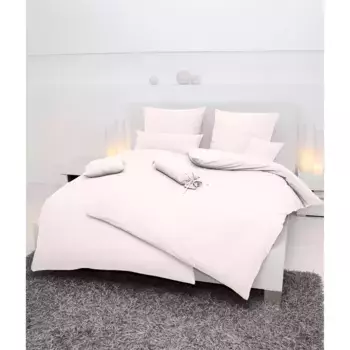 Постельное белье Janine «PIANO 0125», из мягкого хлопка, из 100 % хлопка, с застежкой-молнией, легкое в уходе, тонкая нить, не гладить, регулирует температуру, сертифицировано MADE IN GREEN, цвет ecru