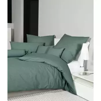 Постельное белье Janine «PIANO 0125 77», на молнии, 100% хлопок, однотонное постельное белье с великолепной структурой, цвет salbeigrn