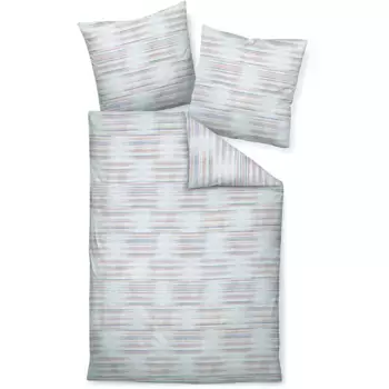 Постельное белье Janine «Шиншилла S78061 07», на молнии, цвет perlblau