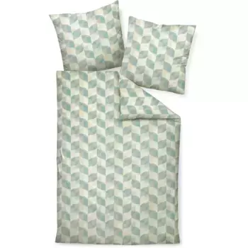 Постельное белье Janine «Шиншилла S78065 07», на молнии, цвет nebelgrn