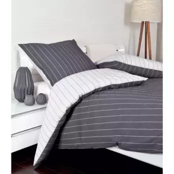 Постельное белье Janine «TANGO20020 16 155x200, 80x80», на молнии, антрацит