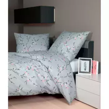 Постельное белье Janine «TANGO20076 05», на молнии, цвет silberblau