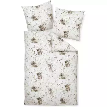 Постельное белье Janine «TANGO20130 06*155X220.80x80», на молнии, цвет grn taupe