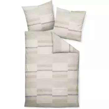 Постельное белье Janine «TANGO20132 07 155x200, 80x80», на молнии, цвет naturell