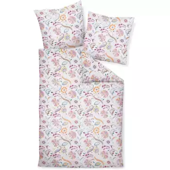 Постельное белье Janine «TANGO20140 04 155х200, 80х80», на молнии, цвет orange fuchsia