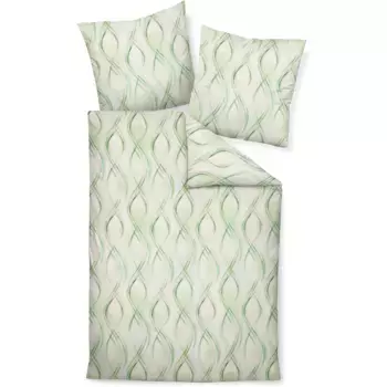 Постельное белье Janine «TANGO20142 03 155x200, 80x80», на молнии, цвет limonenminze