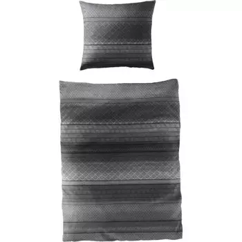 Постельное белье Jekatex «EVELYN», комплект постельного белья из 100% хлопка, цвет grafit