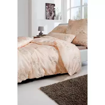 Постельное белье «Эстелла» «Грегорио» в размерах. 135х200 или 155х220 см", элегантное постельное белье из хлопка, постельное белье на молнии Estella, цвет sand