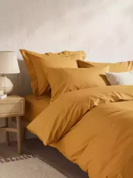 Постельное белье John Lewis Crisp & Fresh 200 Thread Count Egyptian Cotton, цвет ochre