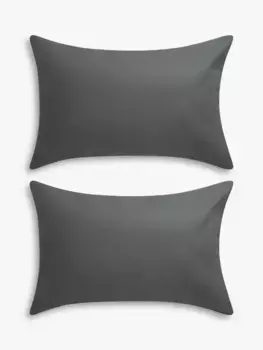 Постельное белье John Lewis Crisp & Fresh 200 Thread Count Egyptian Cotton, цвет charcoal