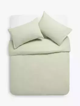 Постельное белье John Lewis Euan Stripe Brushed Cotton, зеленый