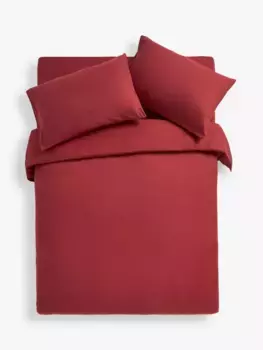 Постельное белье John Lewis Warm & Cosy Brushed Cotton, цвет merlot