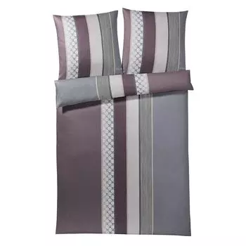 Постельное белье JOOP Cornflower Stripe глубокое вино 140х200 см + 70х90 см