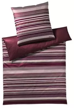 Постельное белье Joop Micro Lines Deep Rose 155 х 220 см 80 х 80 см 100% хлопок