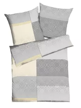 Постельное белье kaeppel 3 tlg Mako Satin 200x200cm Gatsby, серый