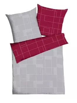 Постельное белье kaeppel 3 tlg Mako Satin 240x220cm Uptown, красный