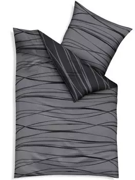 Постельное белье Kaeppel Biber 155х220 см Motion 58479 олово антрацит