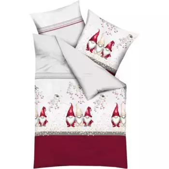 Постельное белье Kaeppel «Гном приятель», с гномами, оливковый