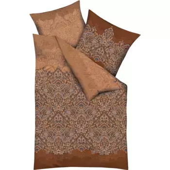 Постельное белье Kaeppel «Indira», с рисунком пейсли, цвет kupfer